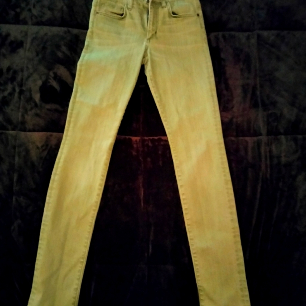 Joe's green skinny jeans 26